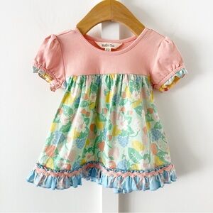 MATILDA JANE pink sunny skies gingham strawberry dress
